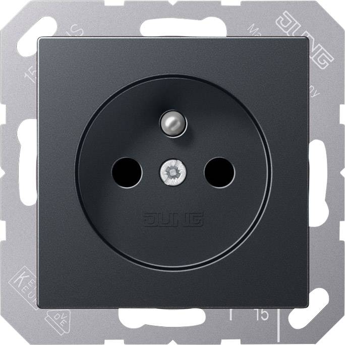 Jung 1fach Einsatz Steckdose Schwarz A 1520 FBFKI ANM 1 St.
