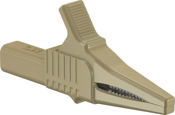 Stäubli XKK-1001 Sicherheits-Abgreifklemme CAT II Braun