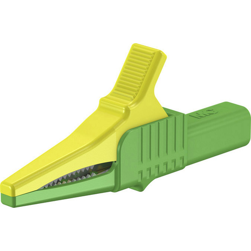 Stäubli XKK-1001 Pince crocodile de sécurité CAT II vert, jaune