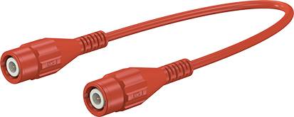 Stäubli XLSS-58 Sicherheits-Messleitung BNC-Stecker BNC-Stecker 2.00 m Rot 1 St.