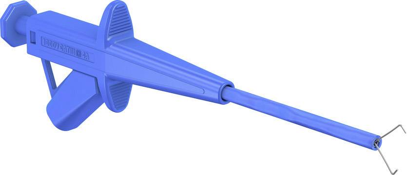 Stäubli SKPS-4 BL Sicherheits-Abgreifklemme Steckanschluss 4mm CAT II 1000V Blau