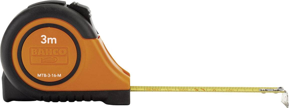 Ein orange-schwarzes Maßband mit der Aufschrift '3m'. Das Band ist teilweise herausgezogen und misst in Metern.