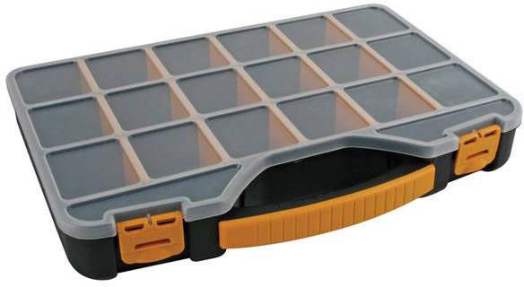 Velleman OMR13 Sortimentskasten (L x B x H) 326 x 257 x 48 mm Anzahl Fächer: 18 Inhalt 1 St.