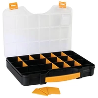 Velleman OMR18 Sortimentskasten (L x B x H) 415 x 286 x 61 mm Anzahl Fächer: 18 Inhalt 1 St. Velleman OMR18 Sortimentskasten (L x B x H) 415 x 286 x 61 mm Anzahl Fächer: 18 Inhalt 1 St.
