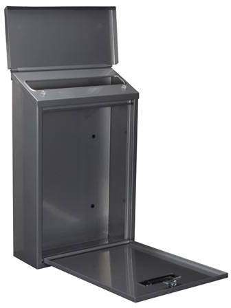 Velleman BG10003 BG10003 Briefkasten Silber Schlüsselschloss