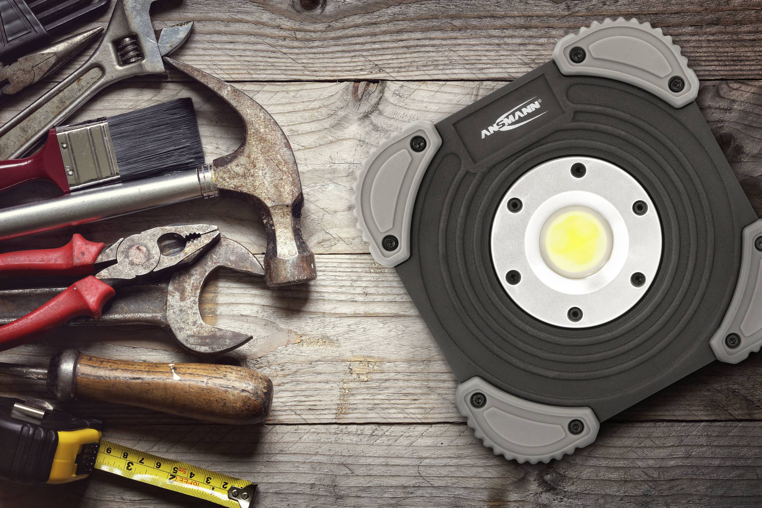 Ansmann 1600-0235 FL1400R LED Arbeitsleuchte akkubetrieben 10 W 1400 lm