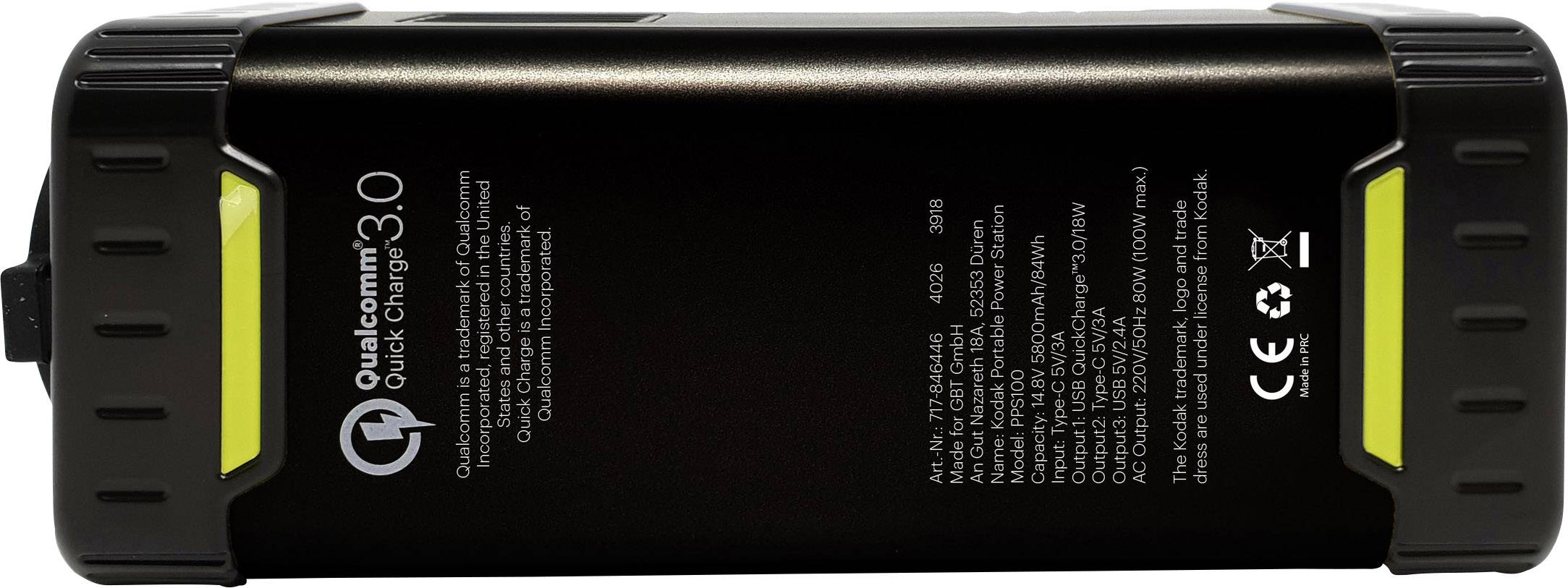 Kodak PPS100 Powerstation Li-Ion 22703 mAh 717-850108