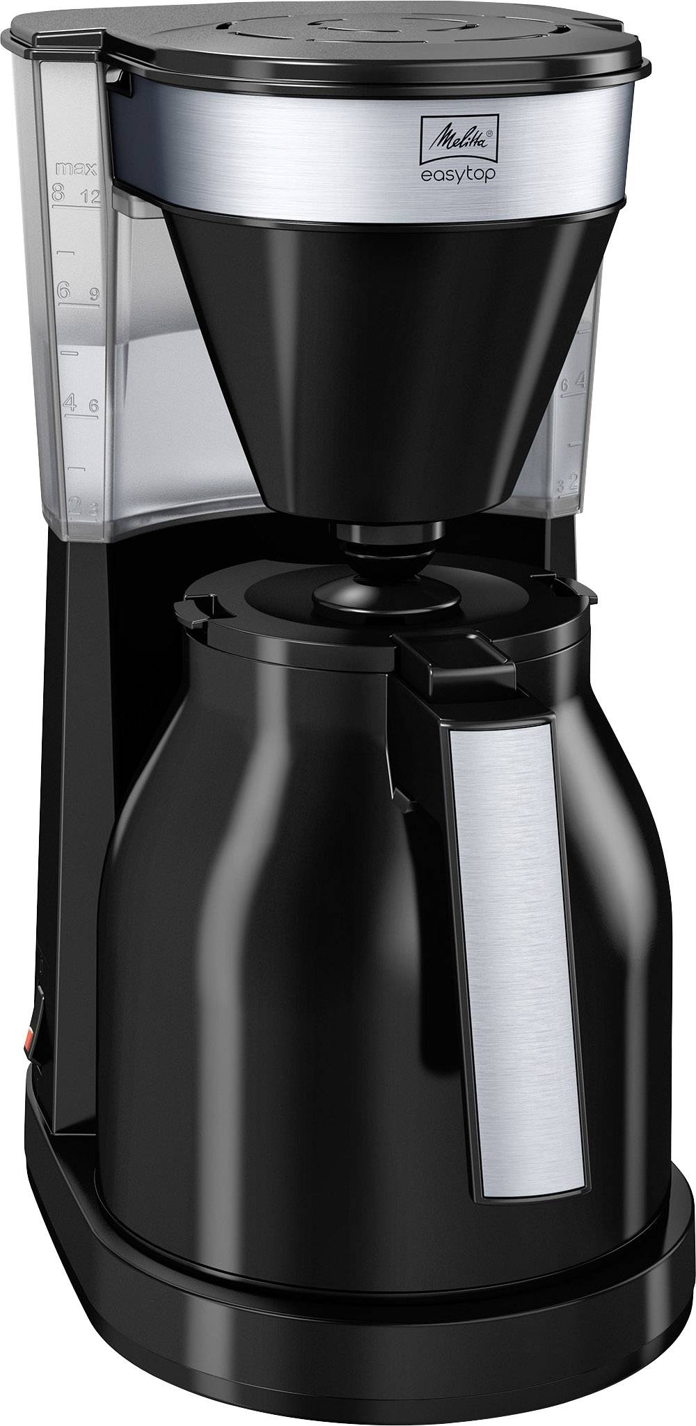 Melitta 1023-08 Kaffeemaschine Schwarz, Edelstahl Fassungsvermögen Tassen=8 Isolierkanne