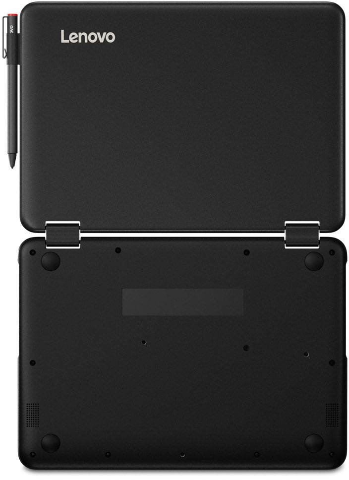 Lenovo 300e 29.5cm (11.6 Zoll) Notebook Intel® Pentium® Silver N5000 4GB 128GB eMMC Intel UHD Graphics 605 Windows® 10 Pro Schwarz