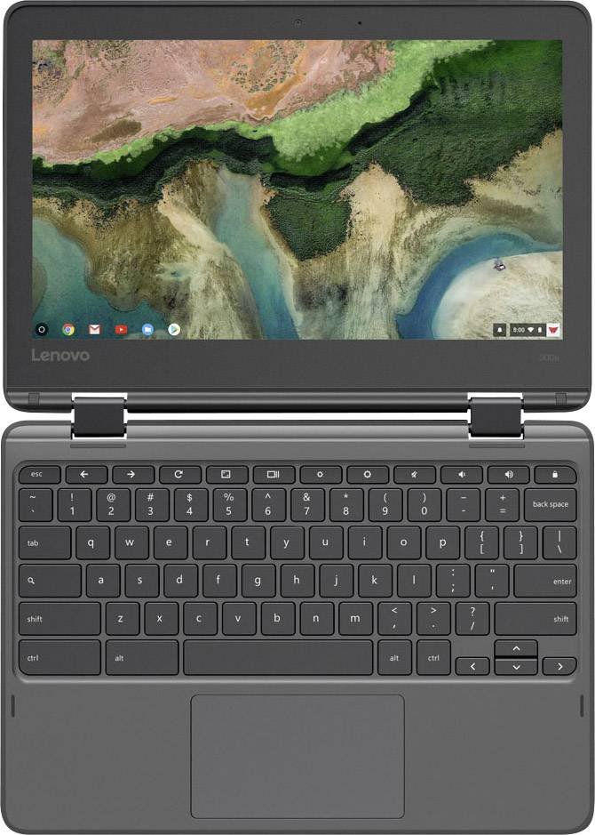 Lenovo 300e 29.5cm (11.6 Zoll) Chromebook MediaTek MTK 8173C 4GB 32GB eMMC Google Chrome OS Schwarz