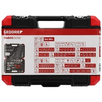 Gedore RED R46003092 Steckschlüsseleinsatz-Set 92teilig 3300062 Gedore RED R46003092 Steckschlüsseleinsatz-Set 92teilig 3300062
