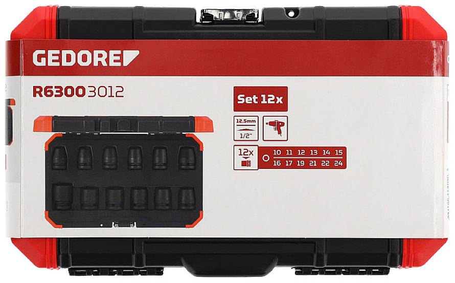 Gedore RED R63003012 Kraft-Steckschlüsseleinsatz-Set 3300574