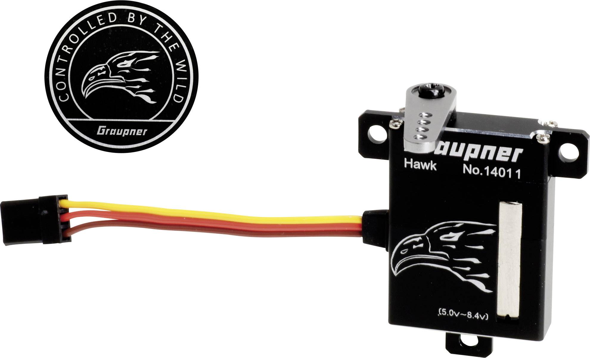 Graupner Mini-Servo Hawk Getriebe-Material: Metall Stecksystem: JR