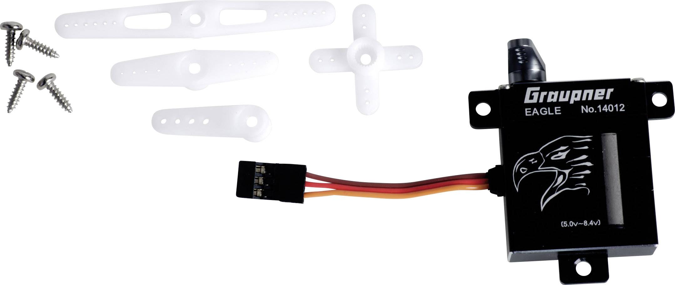 Graupner Mini-Servo Hawk Getriebe-Material: Metall Stecksystem: JR