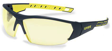 uvex i-works 9194365 Schutzbrille Anthrazit, Gelb