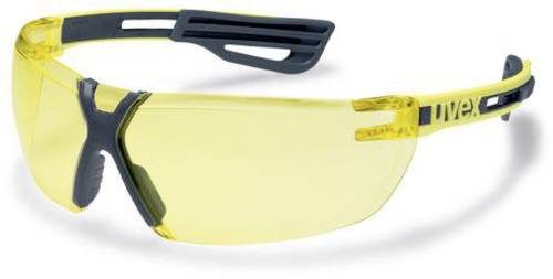 x-fit pro 9199240 Schutzbrille inkl. UV-Schutz Gelb, Anthrazit