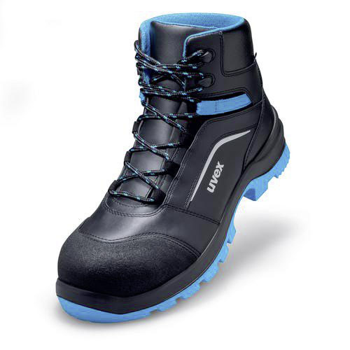 Uvex 2 xenova® 9556243 ESD Sicherheitsstiefel S3 Schuhgröße (EU): 43 Schwarz, Blau 1 Paar