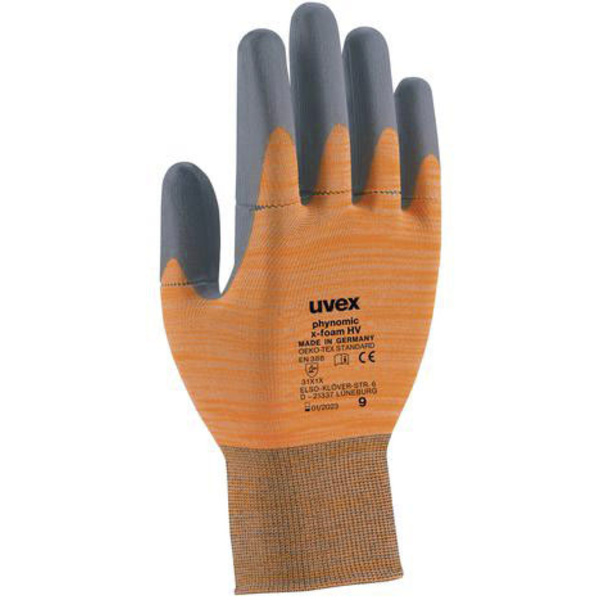 Uvex phynomic x-foam HV 6005407 Arbeitshandschuh Größe (Handschuhe): 7 EN 388 1 Paar
