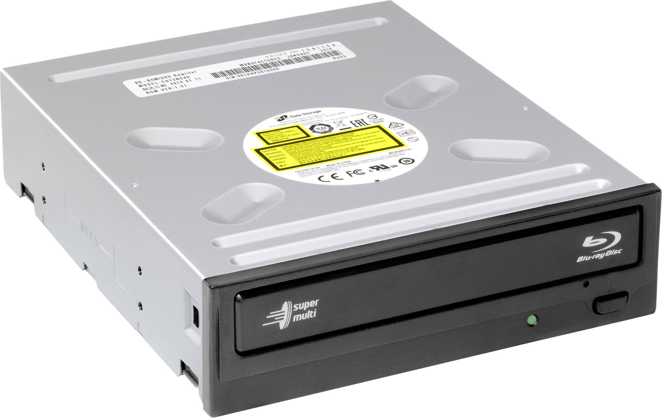 HL Data Storage CH12 Blu-ray Laufwerk Intern Retail SATA Schwarz