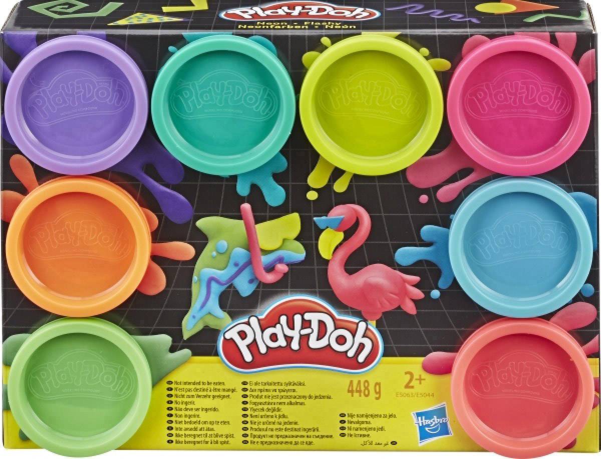 Play Doh 8er Pack Neon Knete