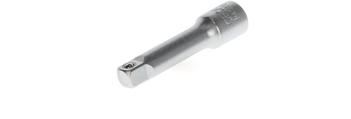 Ein kleiner, silberner Metalladapter mit sechseckigem Schaft und rundem Kopf. Er dient vermutlich als Verbindungselement für Werkzeuge.