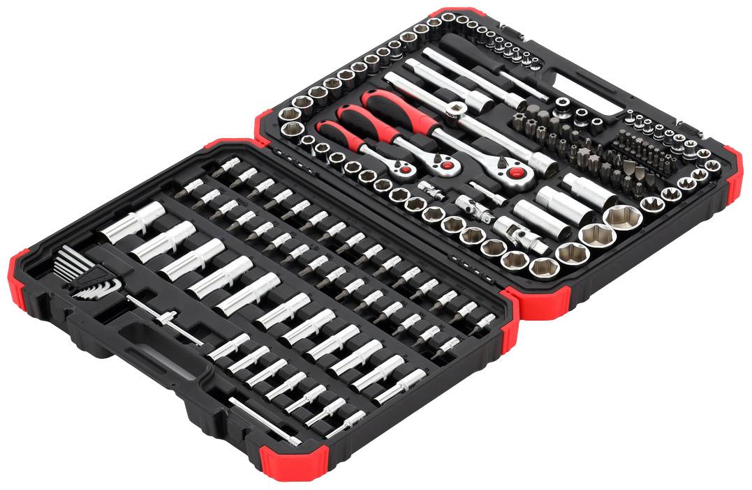 GEDORE Steckschlüsselsatz, Set 14tlg,12-kant, 1/4 Zoll, 4-13mm