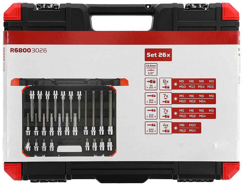 Gedore RED R68003026 Schraubendrehereinsatz 26teilig 3301574