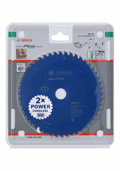 Bosch Accessories 2608644509 Kreissägeblatt 165 x 20mm Zähneanzahl: 48 1St.