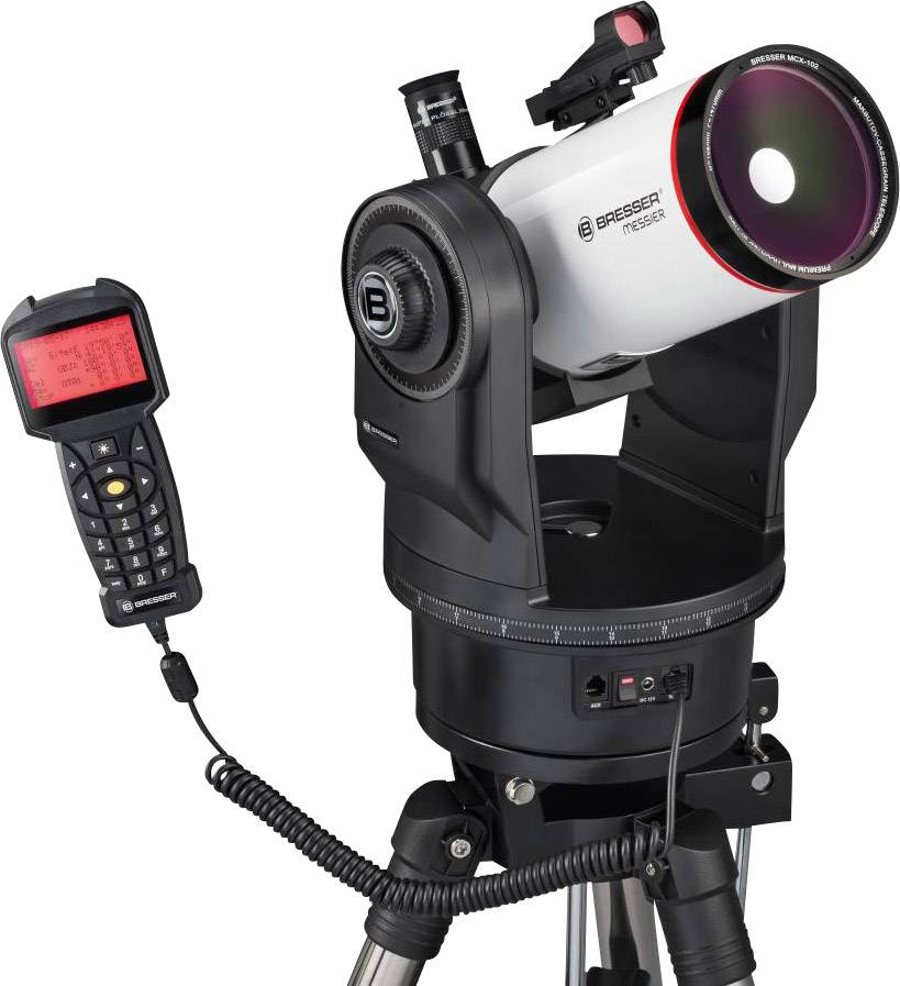 Bresser Optik Messier MCX-102 GoTo AZ/EQ Spiegel-Teleskop Maksutov-Cassegrain Katadoptrisch Vergrößerung 36 bis 204 x