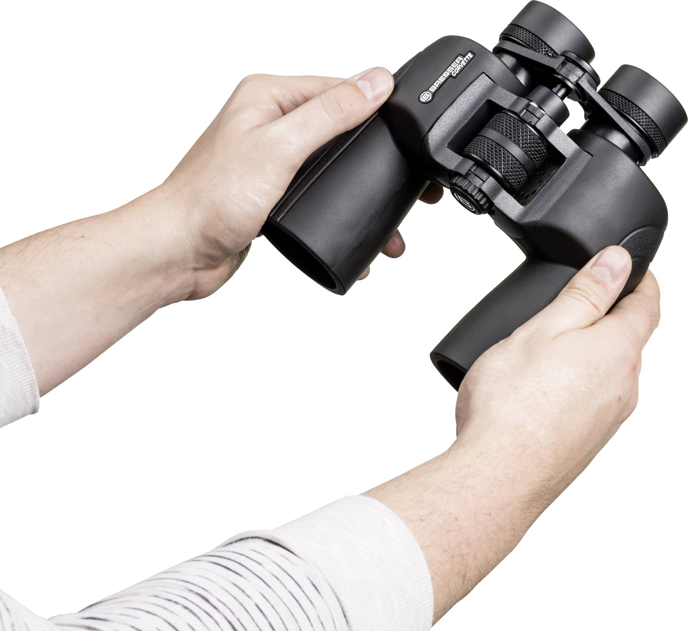 Bresser Optik Fernglas Corvette 10 x 50mm Porro Schwarz 1461051