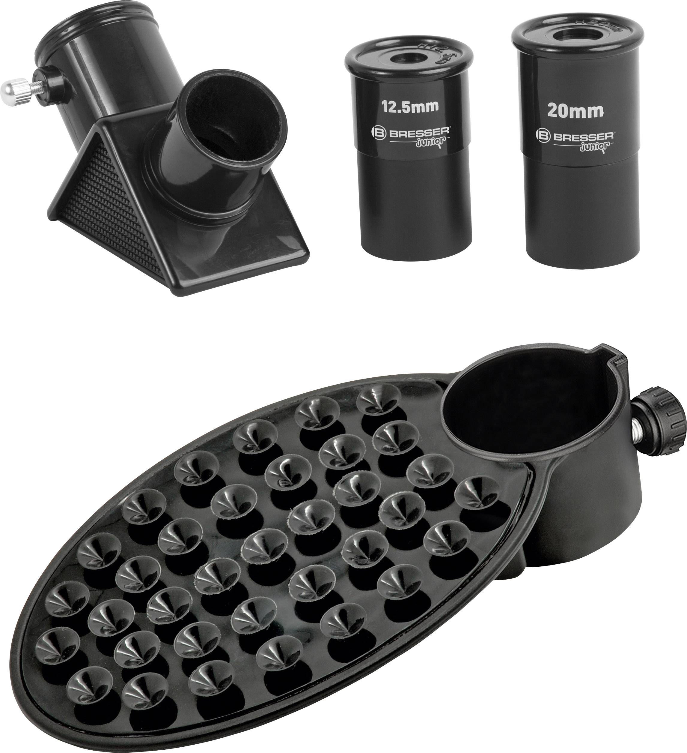 Bresser Optik Junior Teleskop & Mikroskop-Set Linsen-Teleskop Azimutal Achromatisch Vergrößerung 20 bis 32 x