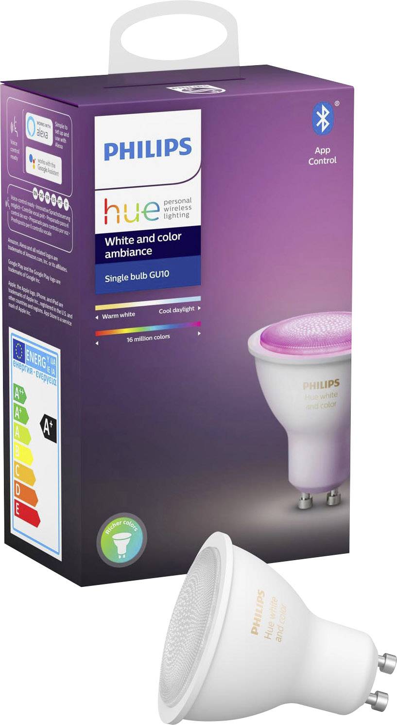 Philips Lighting Hue LED-Leuchtmittel 929001953101 EEK: G (A - G) White and Color Ambiance GU10 5.7W RGBW EEK: G (A - G)