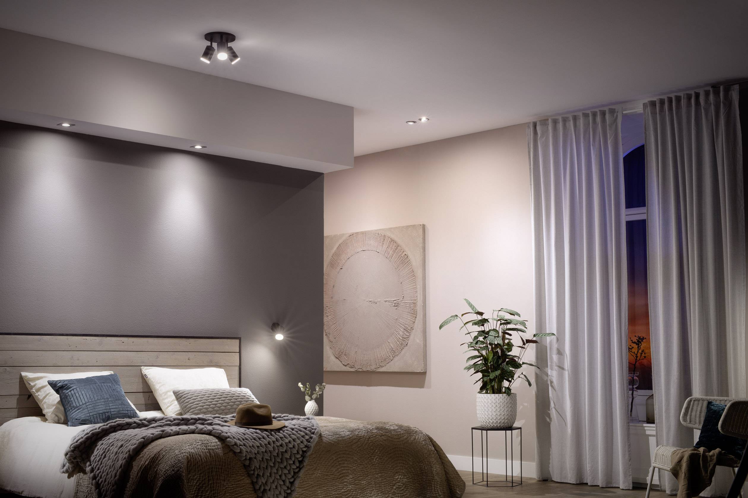 Philips LED LED-Leuchtmittel (2er-Set) 929001953303 EEK: G (A - G) White Ambiance GU10 Weiß