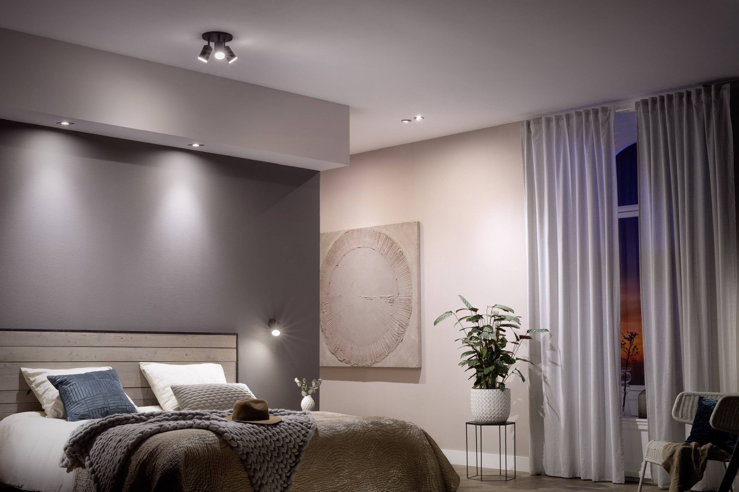 Philips LED LED-Leuchtmittel (2er-Set) 929001953303 EEK: G (A - G) White Ambiance GU10 Weiß