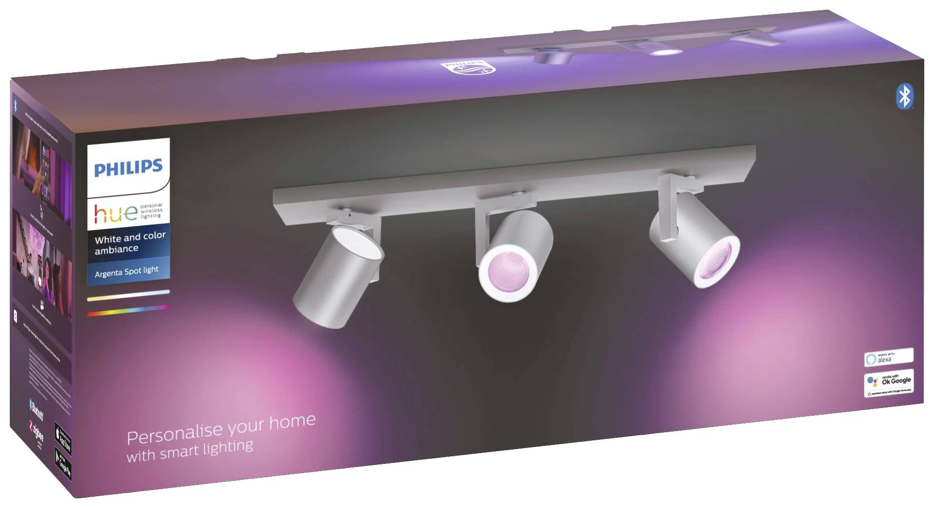 Philips LED Deckenstrahler 50623/48/P7 Argenta GU10 21 W RGBW