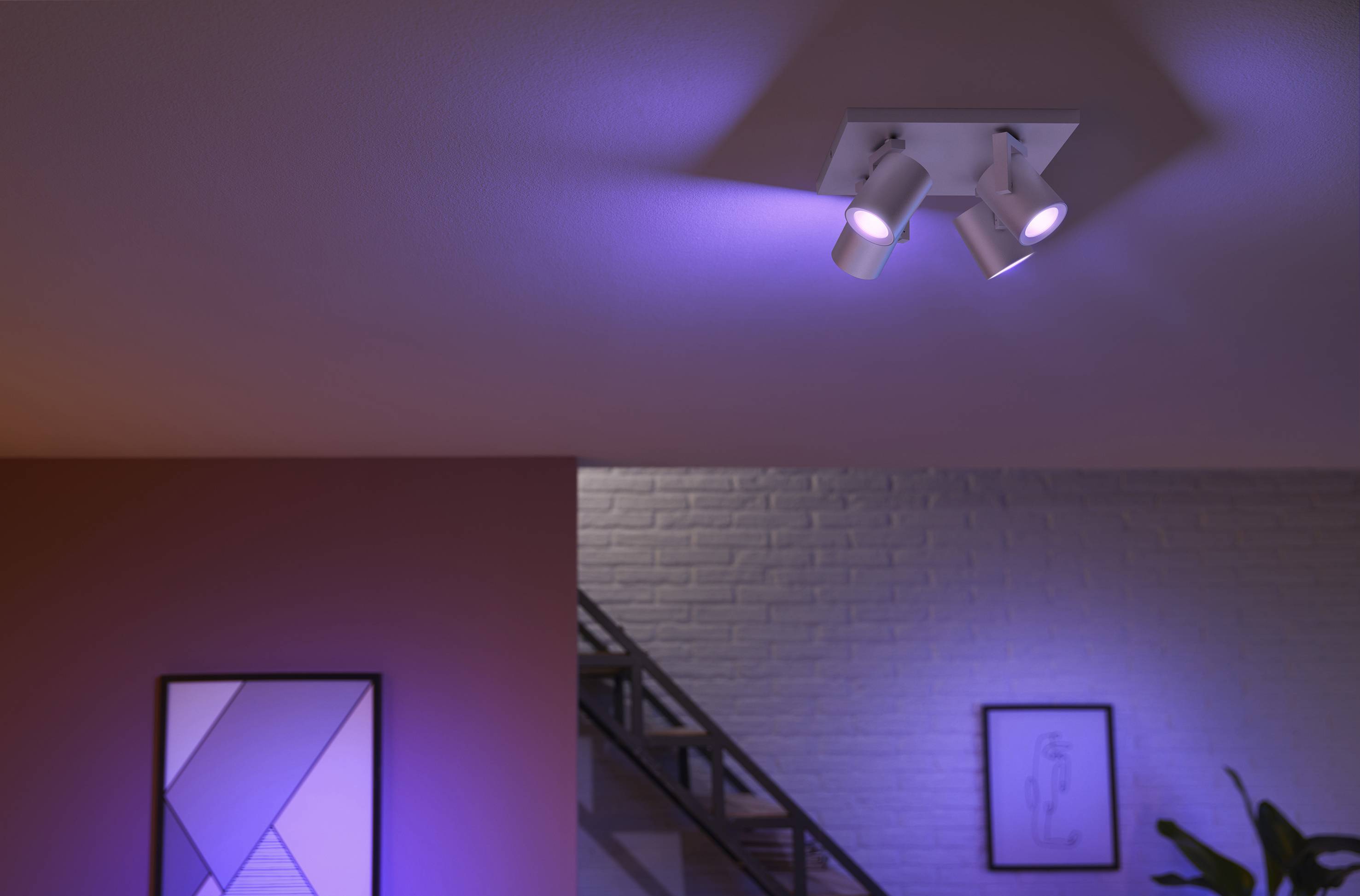 Philips Hue Deckenstrahler 50624/48/P7 Argenta GU10 28 W RGBW