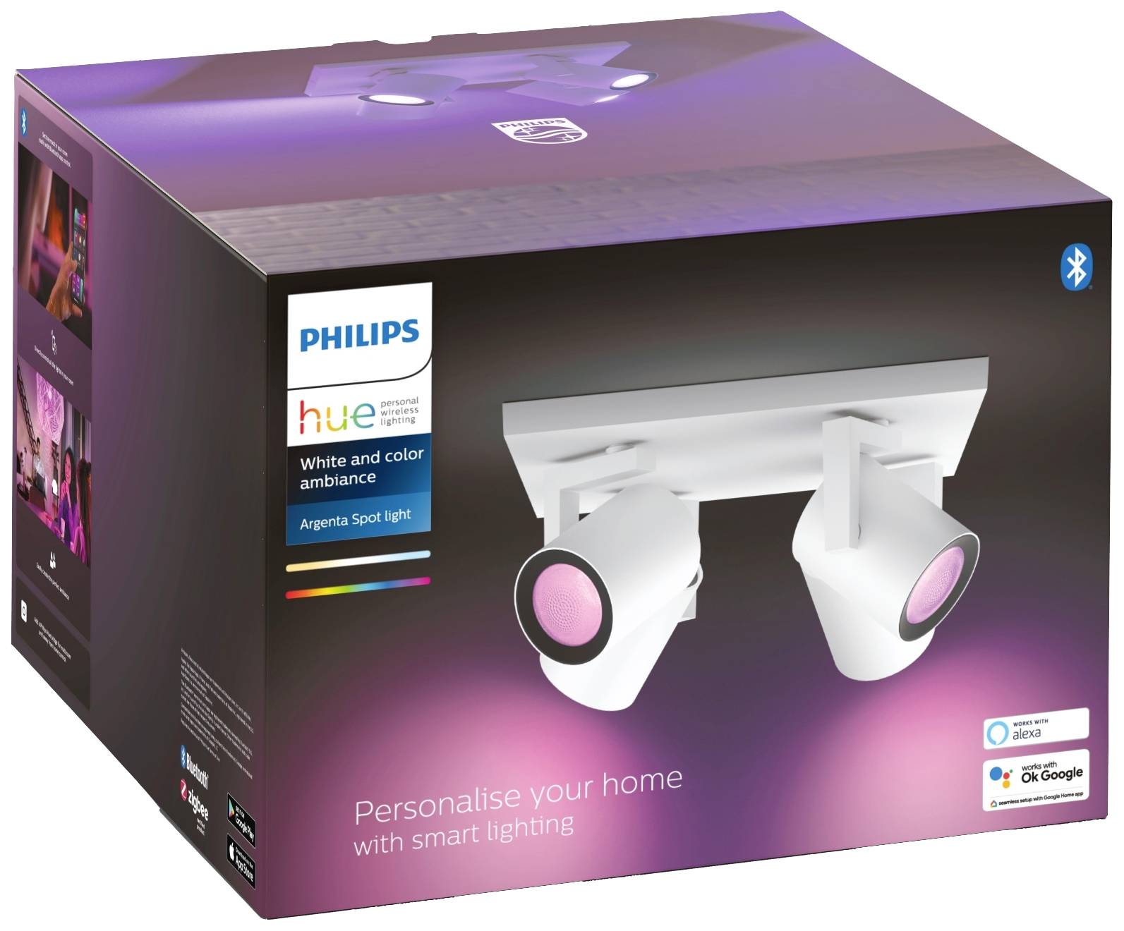 Philips LED Deckenstrahler 50624/31/P7 Argenta GU10 28 W RGBW