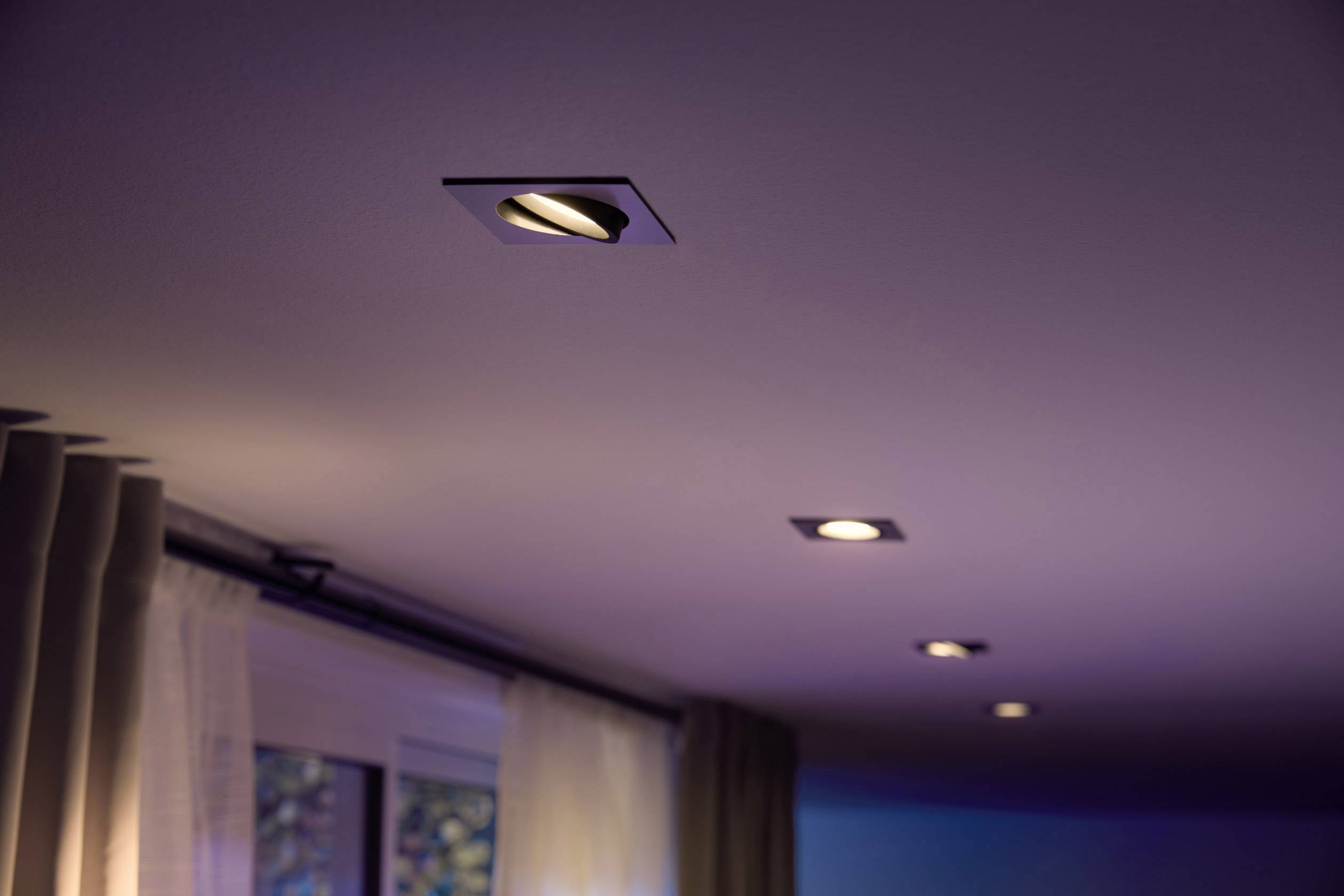 Philips LED Einbauleuchte 50551/48/P7 Centura GU10 5.7 W RGBW
