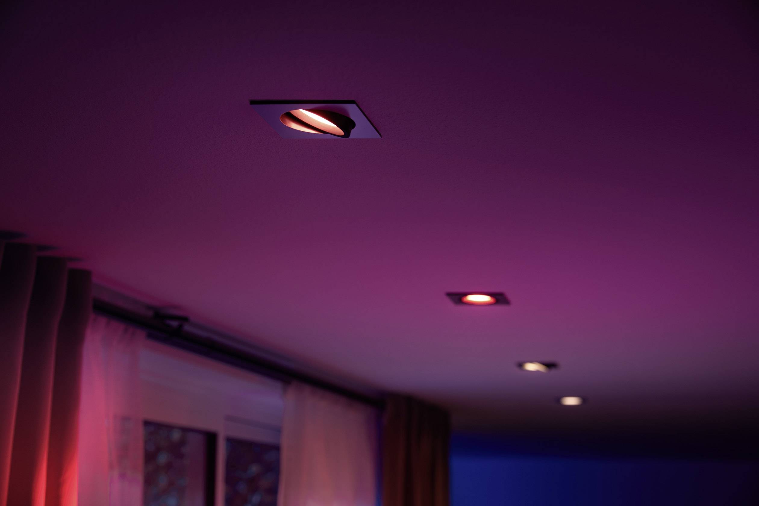 Philips LED Einbauleuchte 50551/48/P7 Centura GU10 5.7 W RGBW