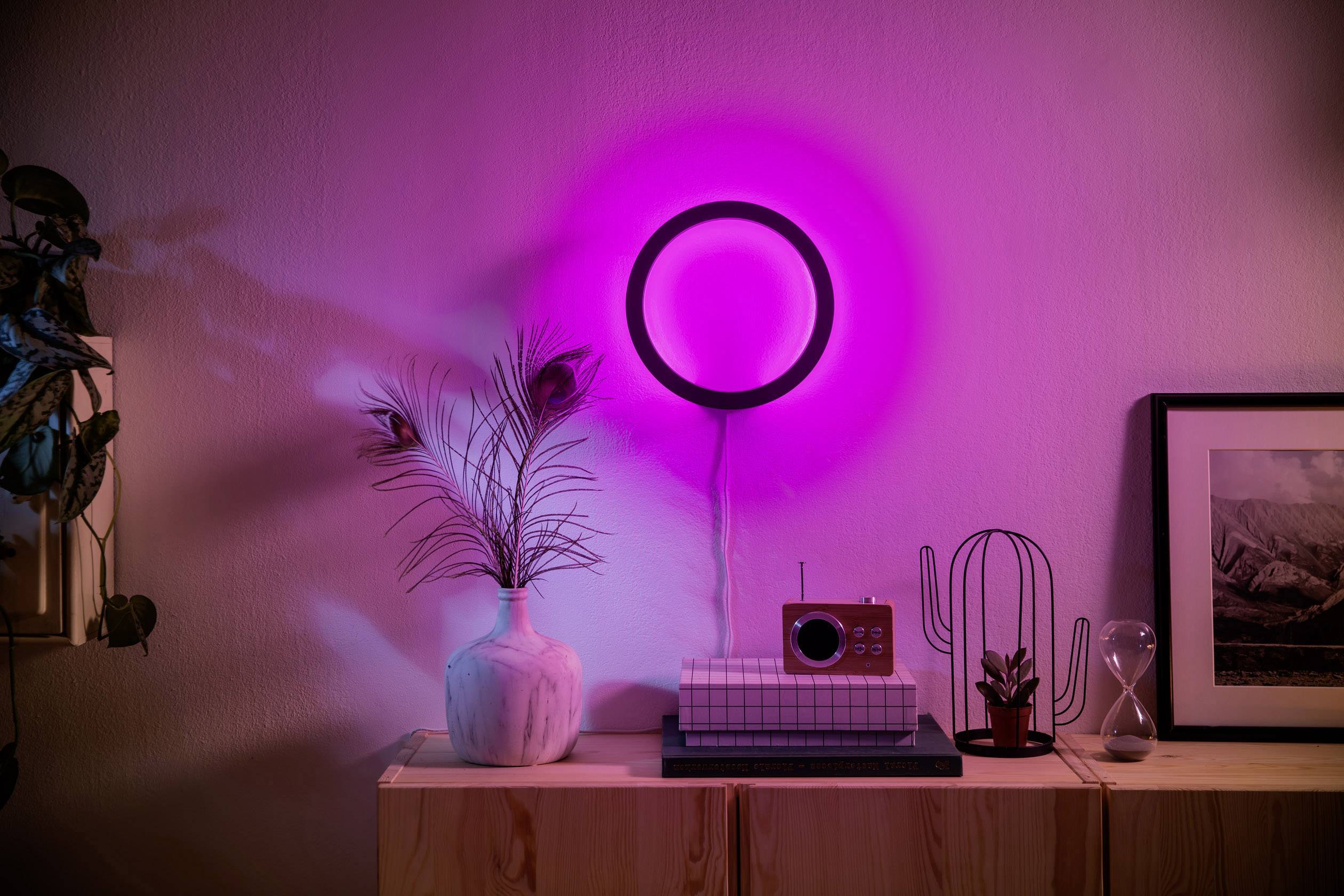 Philips Lighting Hue LED Decken- und Wandleuchte 40901/30/P9 Sana LED fest eingebaut 20W RGBW