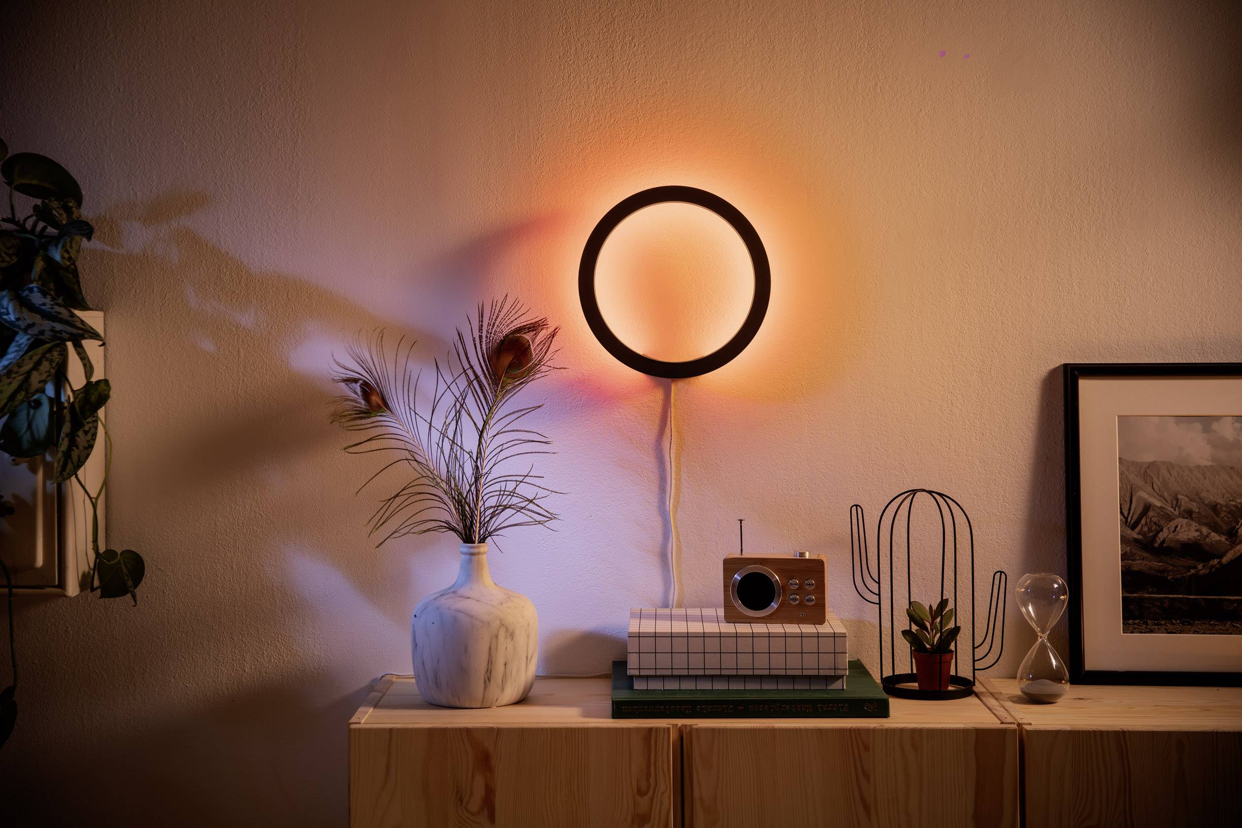 Philips Lighting Hue LED Decken- und Wandleuchte 40901/30/P9 Sana LED fest eingebaut 20W RGBW