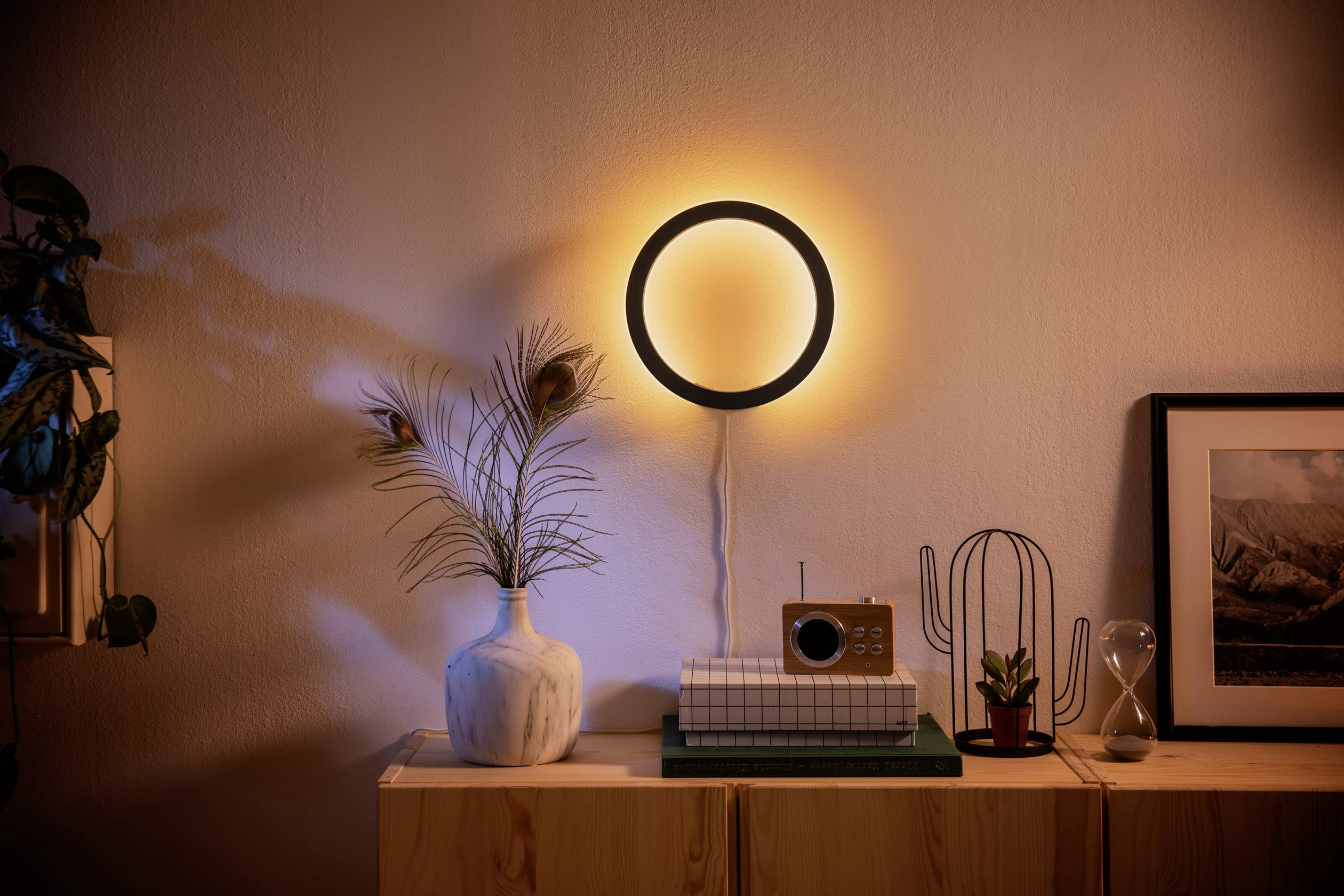 Philips Lighting Hue LED Decken- und Wandleuchte 40901/30/P9 Sana LED fest eingebaut 20W RGBW