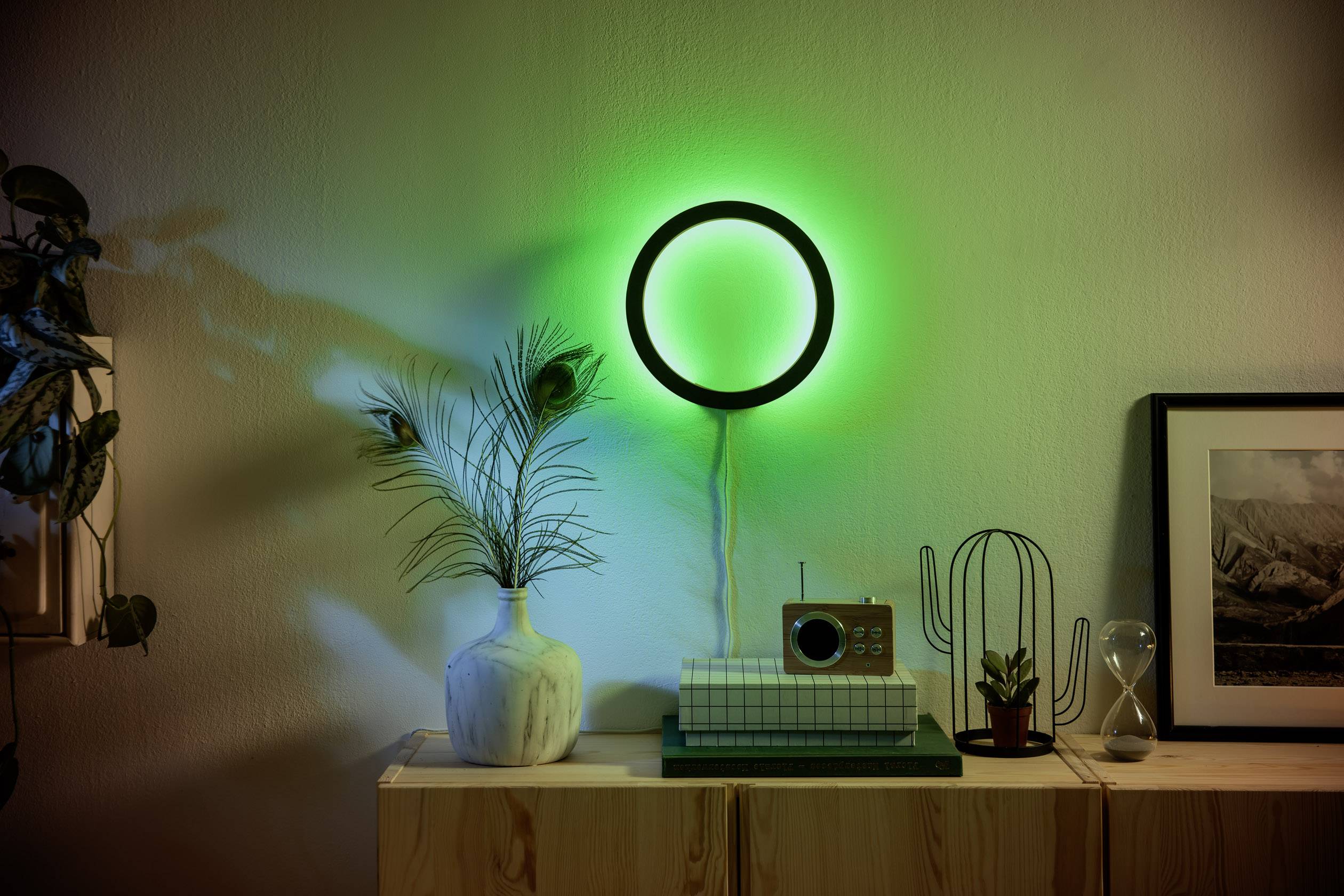 Philips Lighting Hue LED Decken- und Wandleuchte 40901/30/P9 Sana LED fest eingebaut 20W RGBW