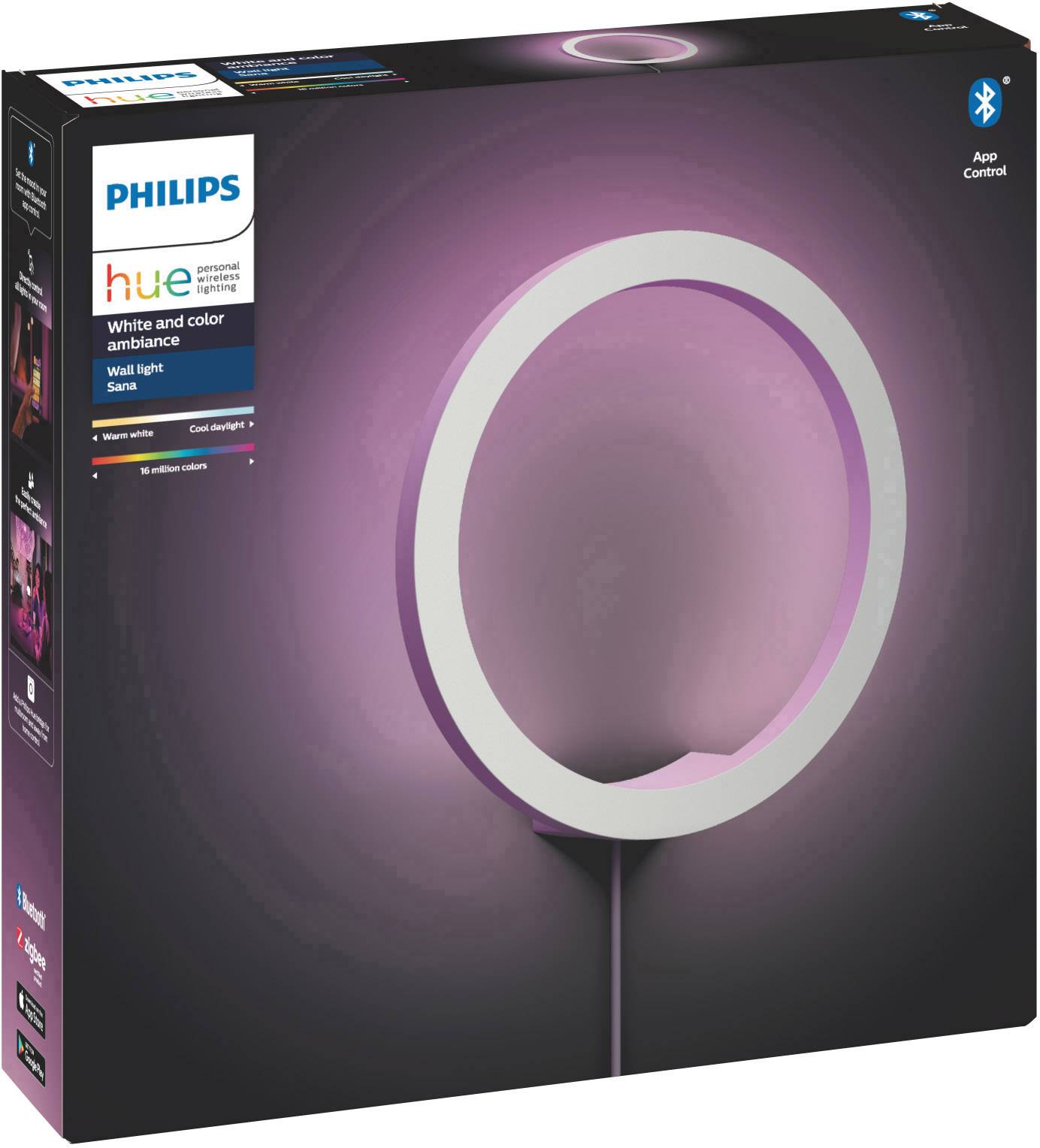 Philips Lighting Hue LED Decken- und Wandleuchte 40901/31/P9  Sana LED fest eingebaut 20 W RGBW