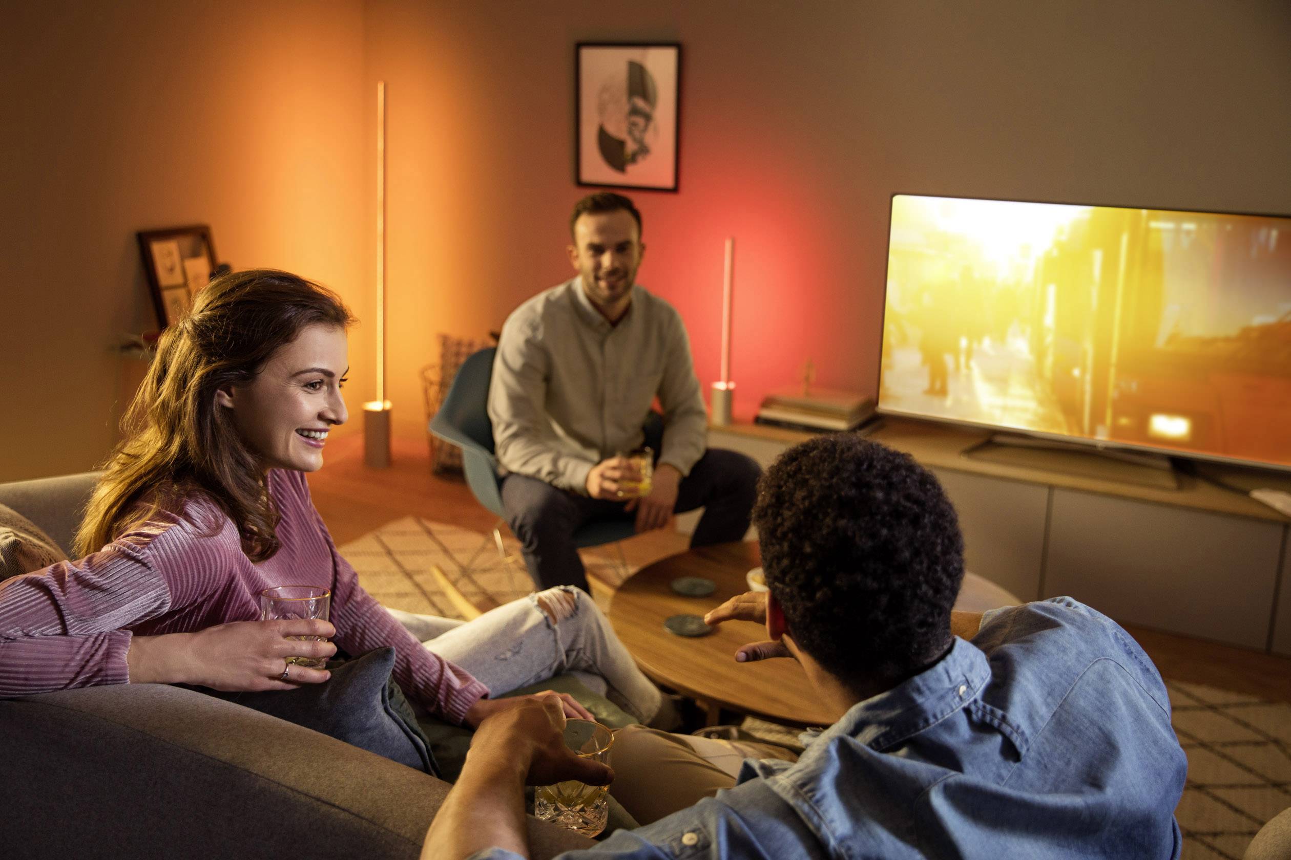 Philips Lighting Hue LED-Tischlampe 4080148P9 Signe LED fest eingebaut 14 W RGBW