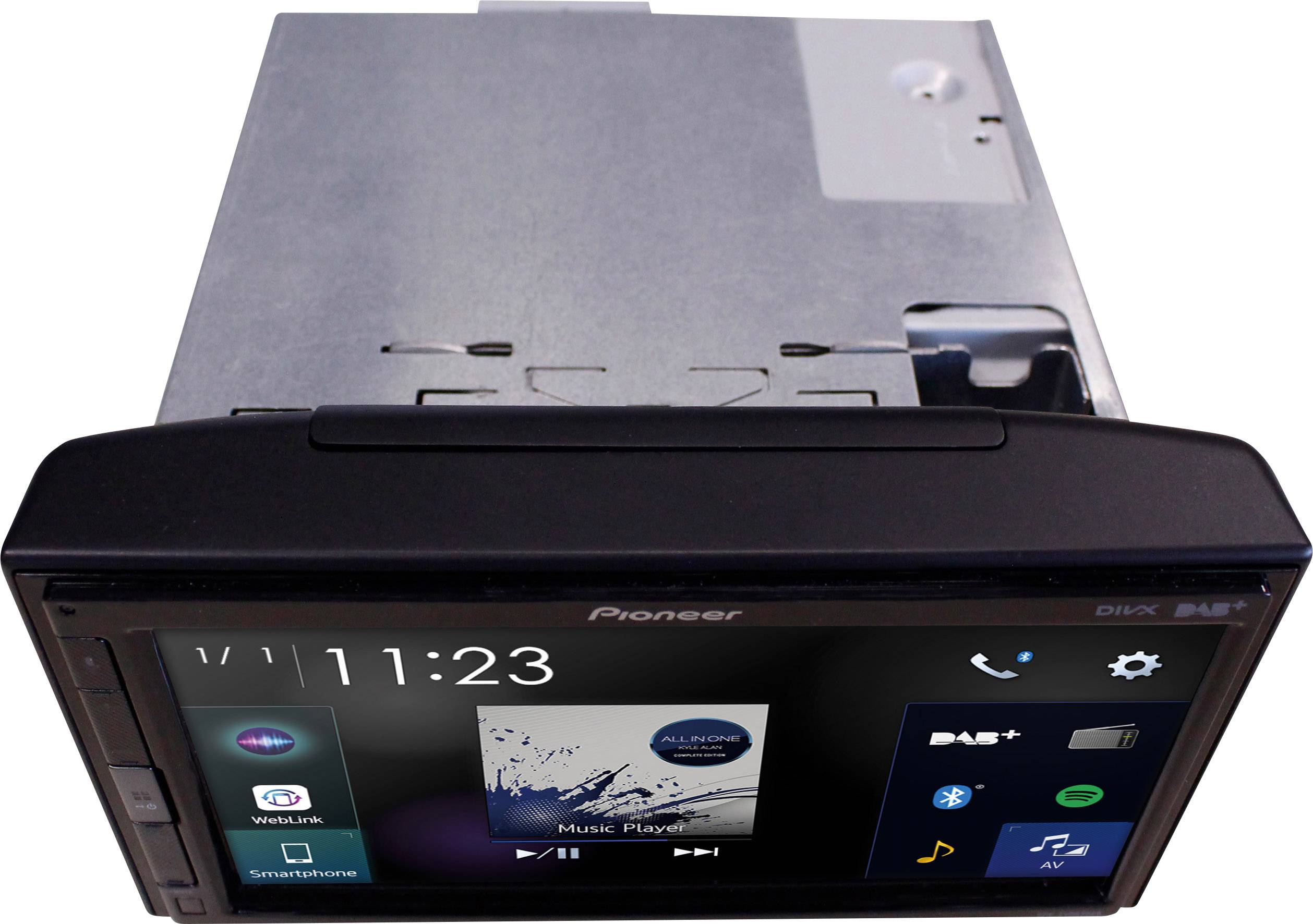 Pioneer SPH-EVO62DAB-UNI Moniceiver DAB+ Tuner, Bluetooth®-Freisprecheinrichtung, AppRadio, Anschluss für Rückfahrkamera