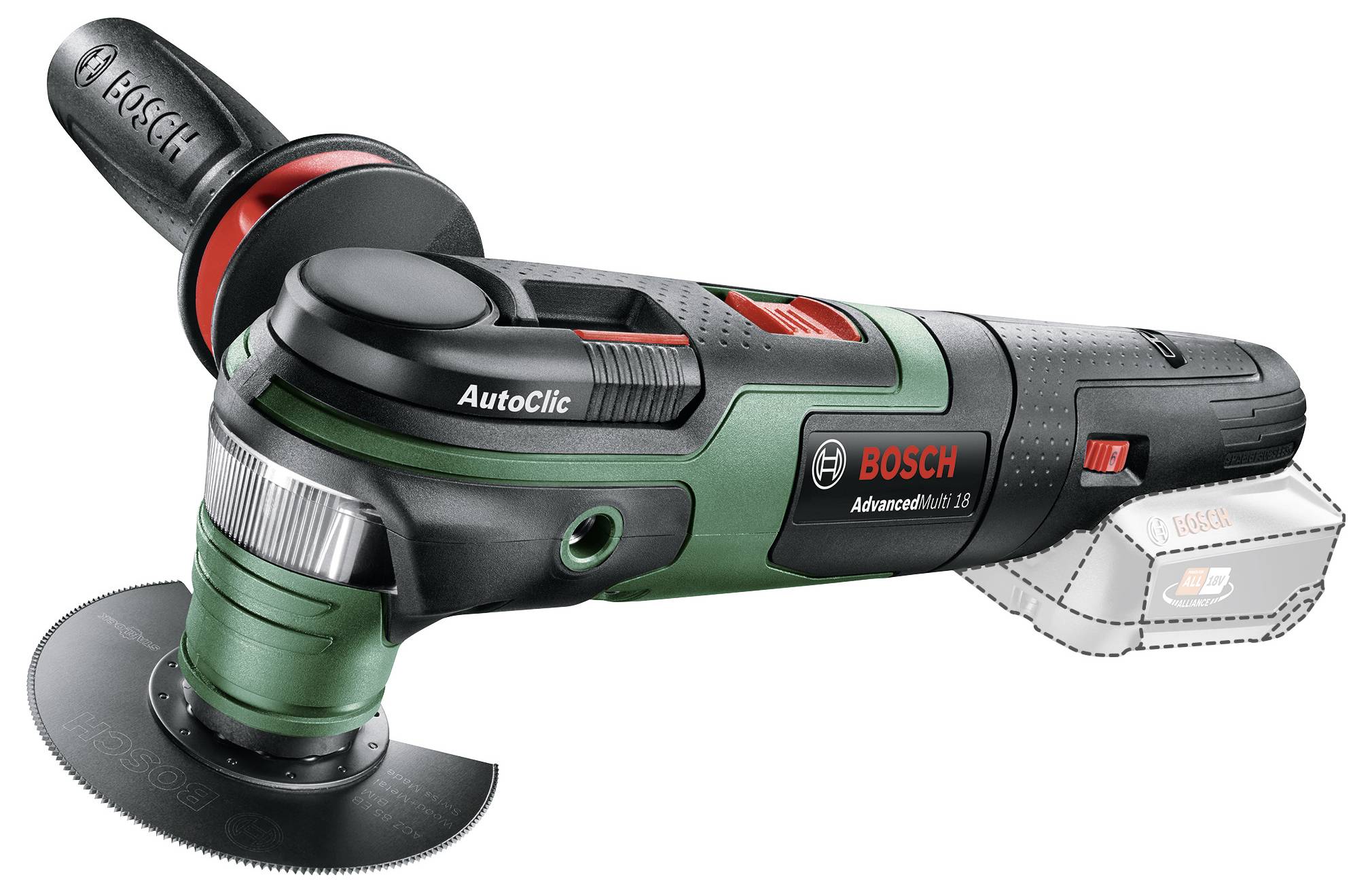 Bosch Home and Garden Multifunktionswerkzeug AdvancedMulti 18 0603104000 Multifunktionswerkzeug 18V