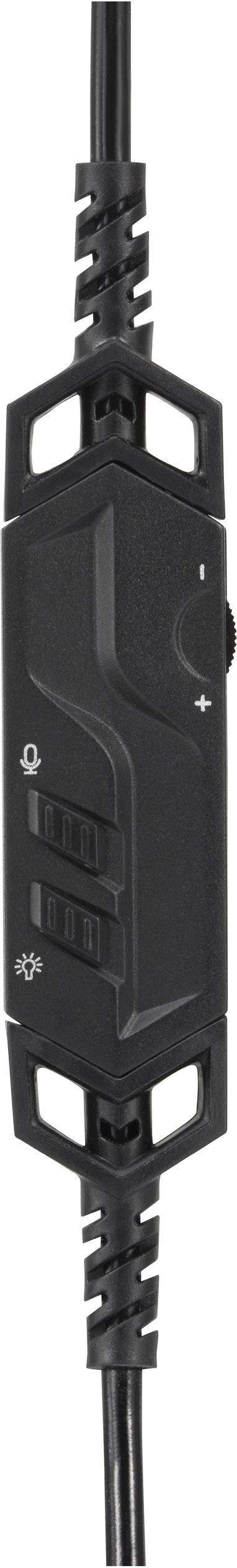 Renkforce Gaming Over Ear Headset kabelgebunden 7.1 Surround Schwarz Mikrofon-Stummschaltung, Lautstärkeregelung