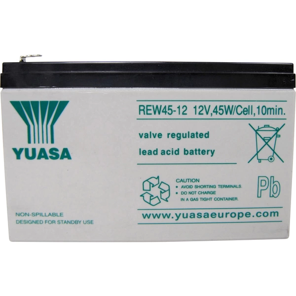 Yuasa REW 45 - 12 REW45/12 Bleiakku 12V 8Ah Blei-Vlies (AGM) (B x H x T) 151 x 97 x 64mm Flachstecker 6.35mm Geringe Yuasa REW 45 - 12 REW45/12 Bleiakku 12V 8Ah Blei-Vlies (AGM) (B x H x T) 151 x 97 x 64mm Flachstecker 6.35mm Geringe
