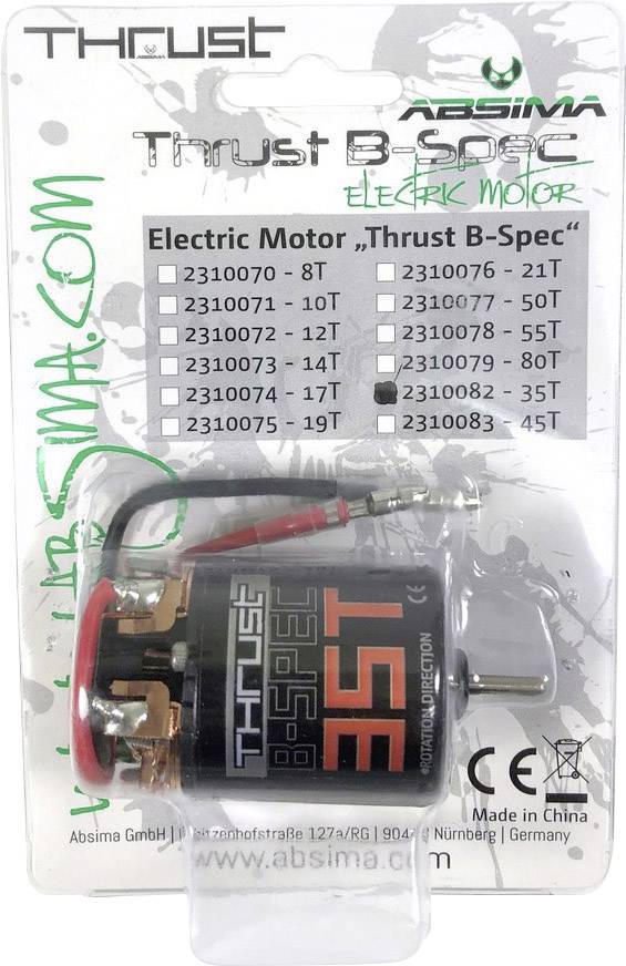 Absima Thrust B-Spec Automodell Brushed Elektromotor 12800 U/min Windungen (Turns): 35